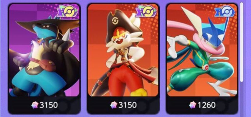 Pokémon Unite costumi