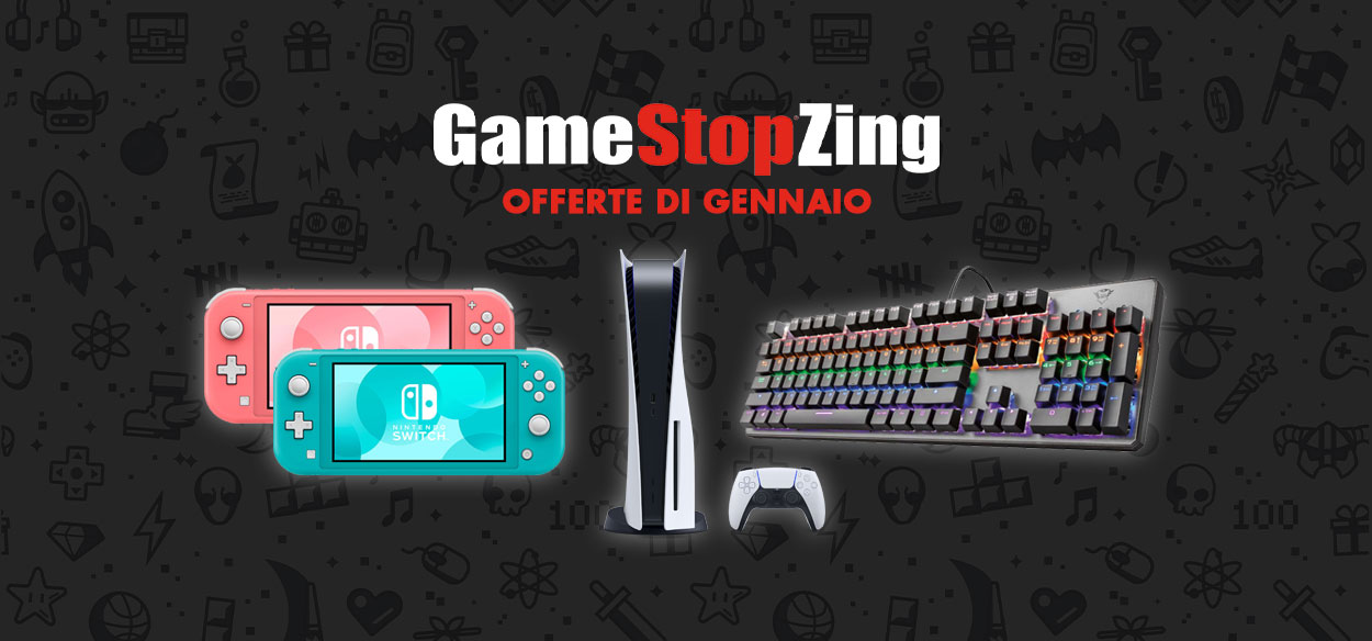 Scopri i giochi e le console in offerta a gennaio nel Volantone di GameStopZing