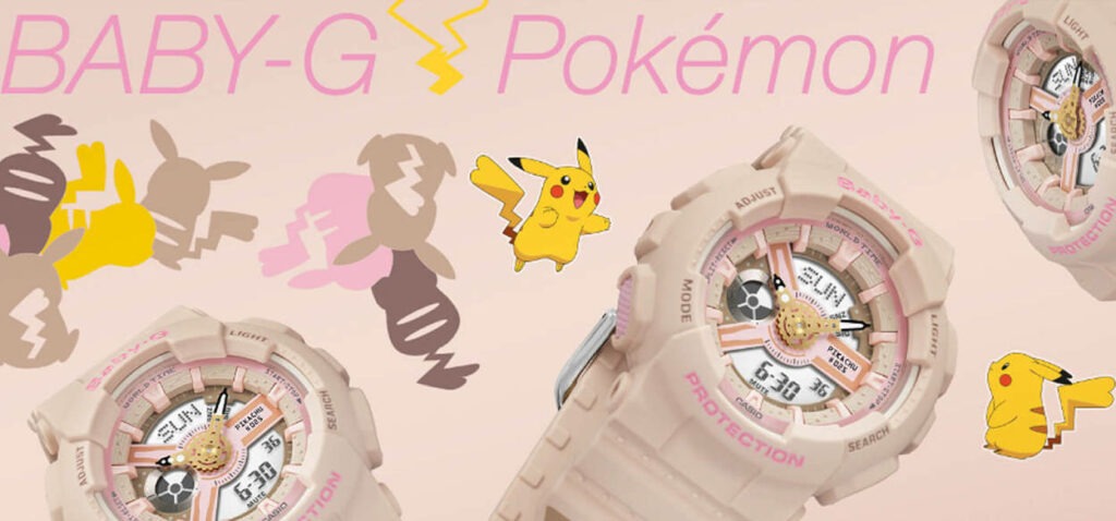 baby-g orologio casio pokémon pikachu