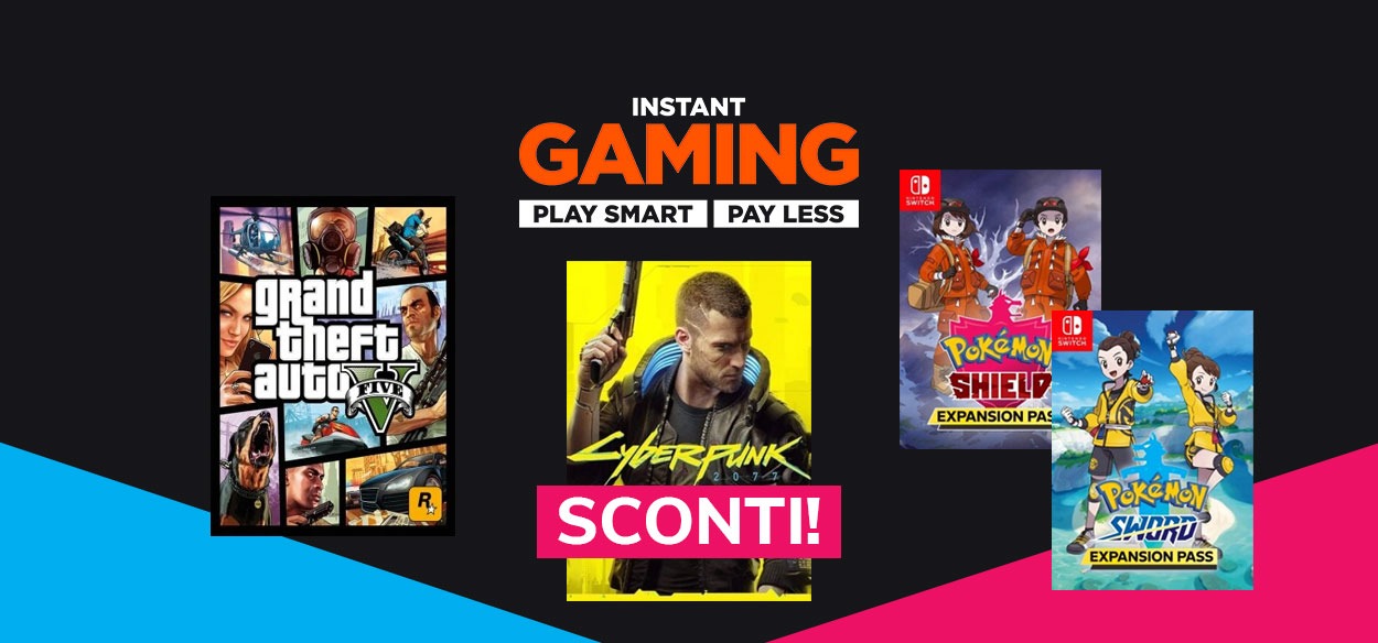 Cyberpunk 2077, GTA V, DLC e tanti altri titoli tra i saldi Instant Gaming
