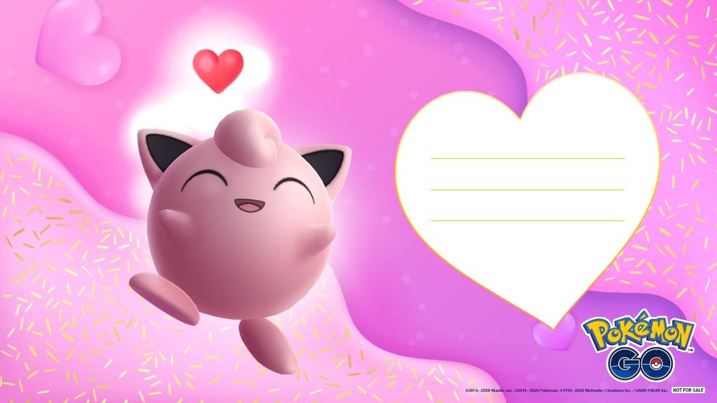 Biglietto San Valentino Pokémon GO