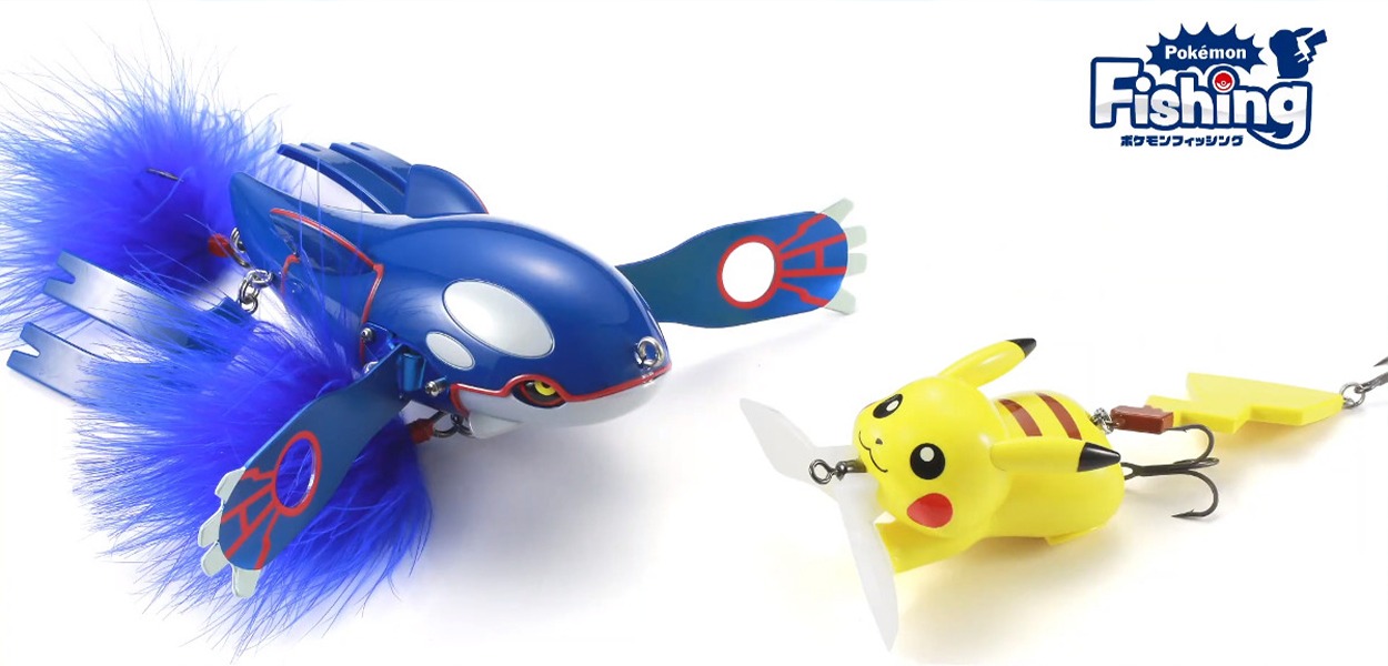 In Giappone arrivano le esche da pesca di Pikachu e Kyogre