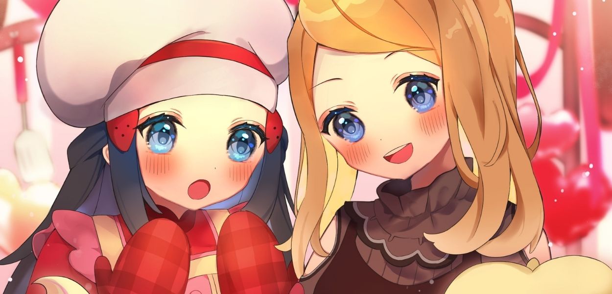 Lucinda e Serena preparano dolci nella nuova illustrazione di Pokémon Masters EX