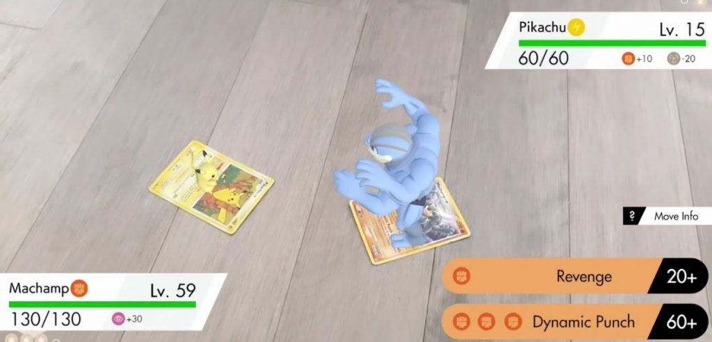carte Pokémon realtà aumentata