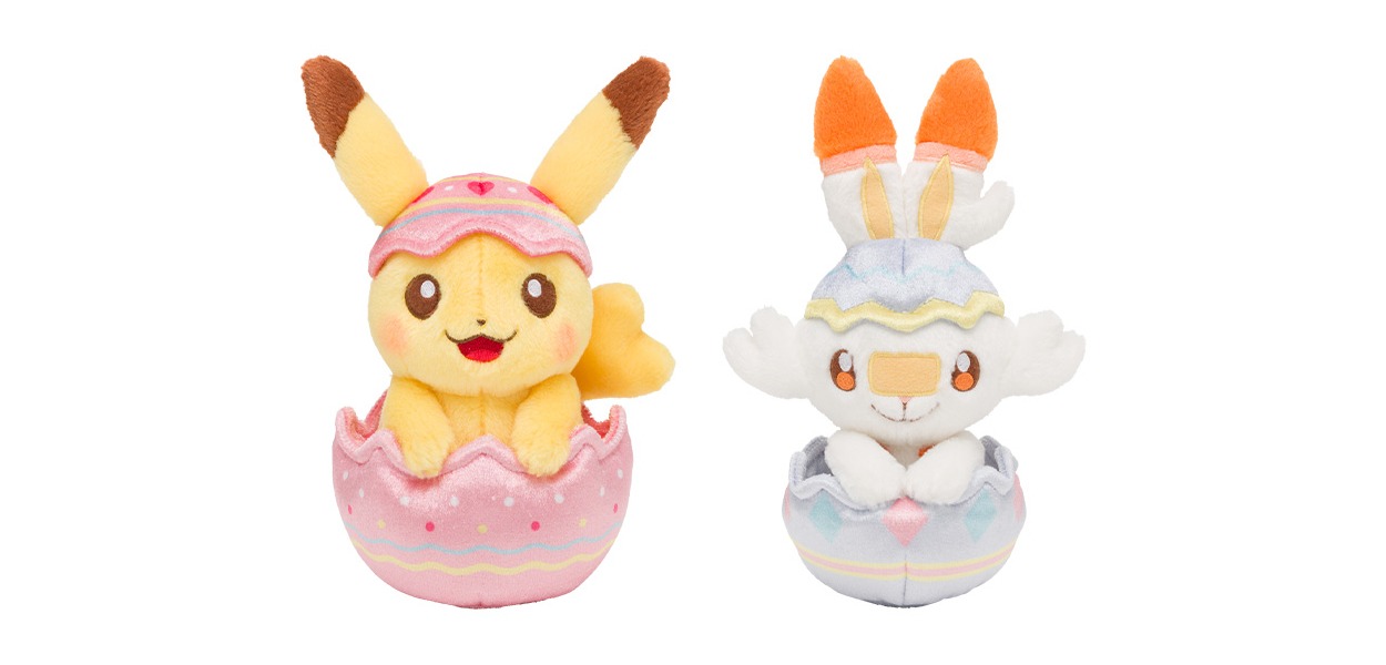 Ciondoli e pupazzi tra i gadget pasquali dei Pokémon Center