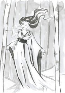 dipinto Yuki Onna