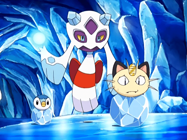 Froslass, Meowth e Piplup