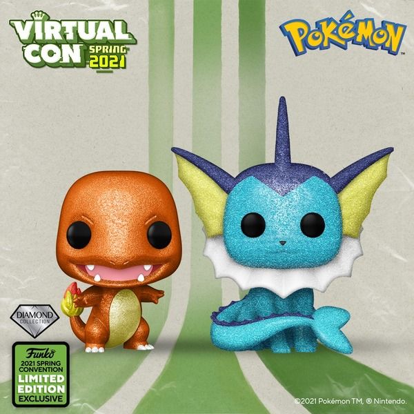Svelati i nuovi Funko di Charmander e Vaporeon versione Diamond