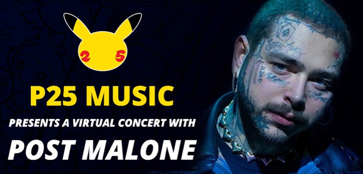 Segui il concerto di Post Malone per i 25 anni di Pokémon
