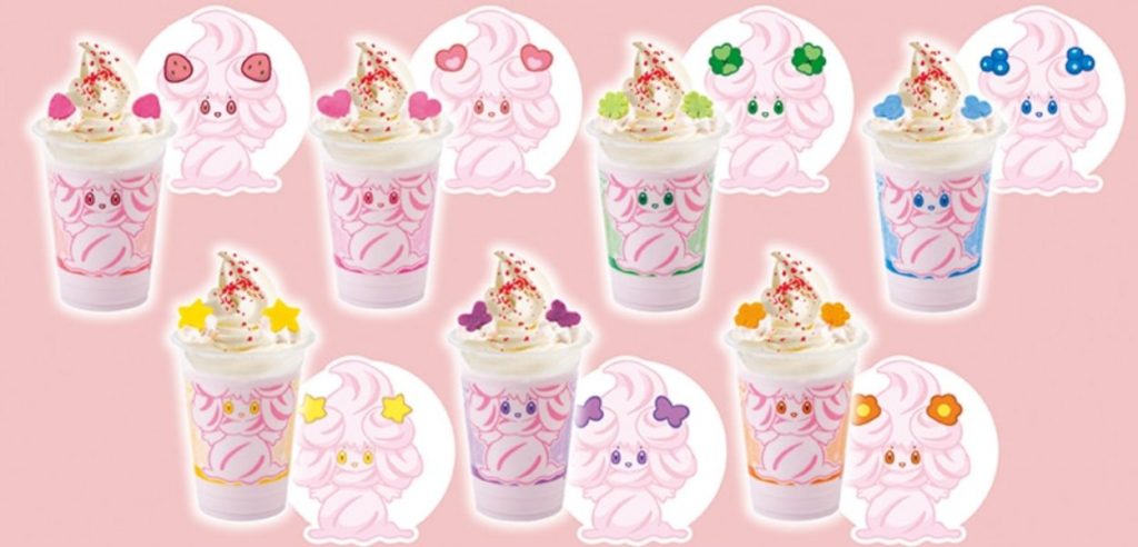 Alcremie milkshake Pokémon Café