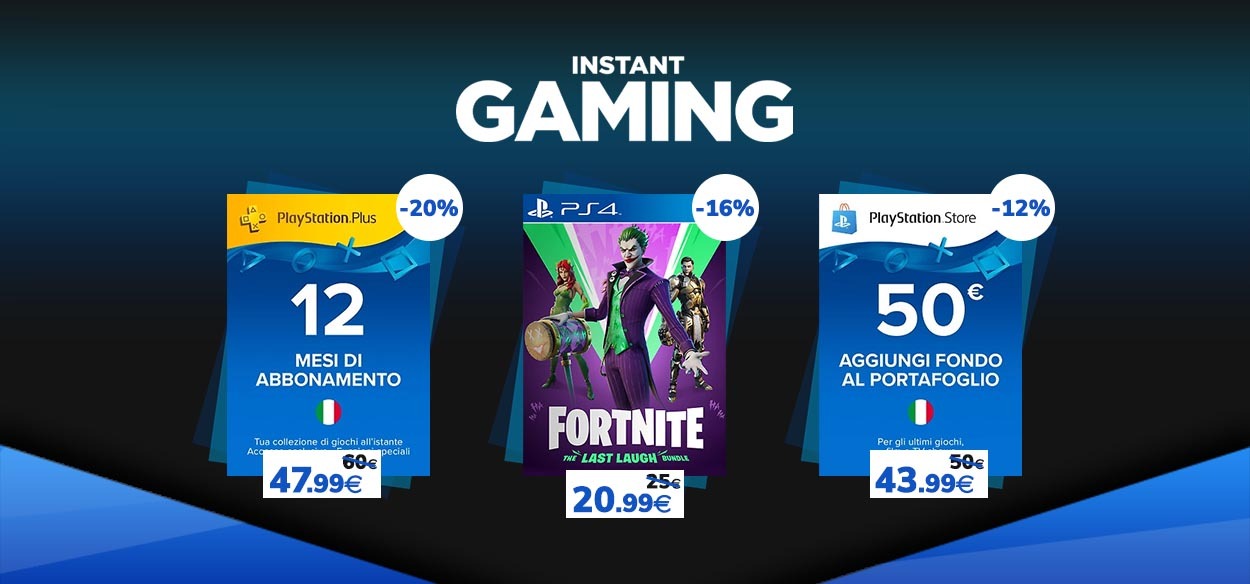 Playstation Plus e carte Playstation Store in offerta su Instant Gaming