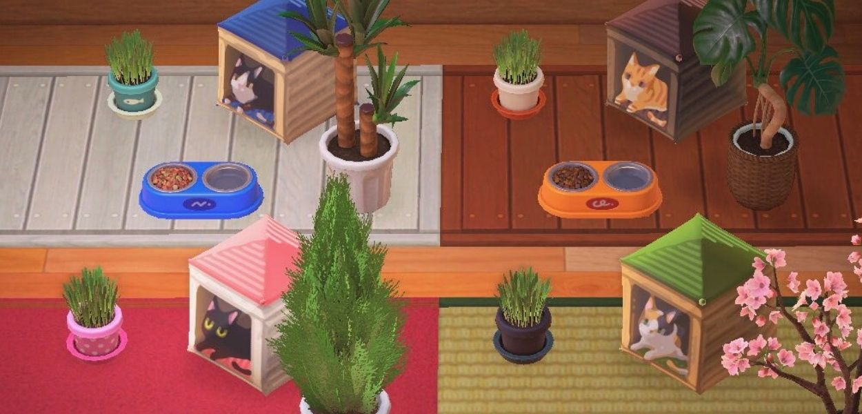 Un trucco per mettere cucce per gatti in Animal Crossing: New Horizons