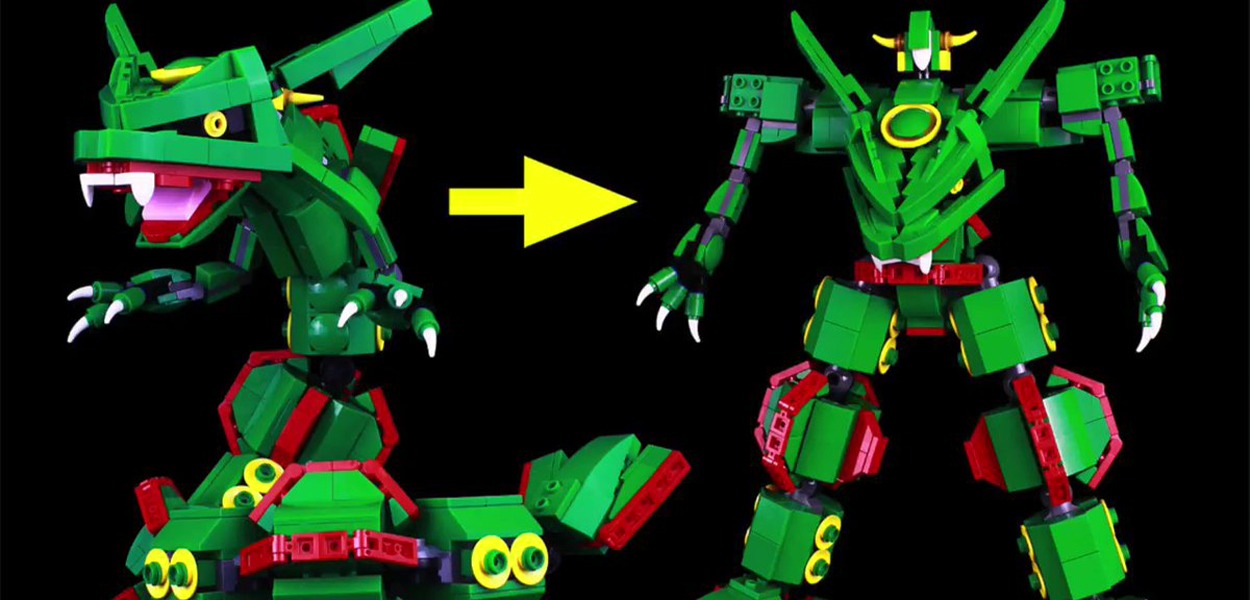 Un giocatore crea un Rayquaza mecha con i LEGO!