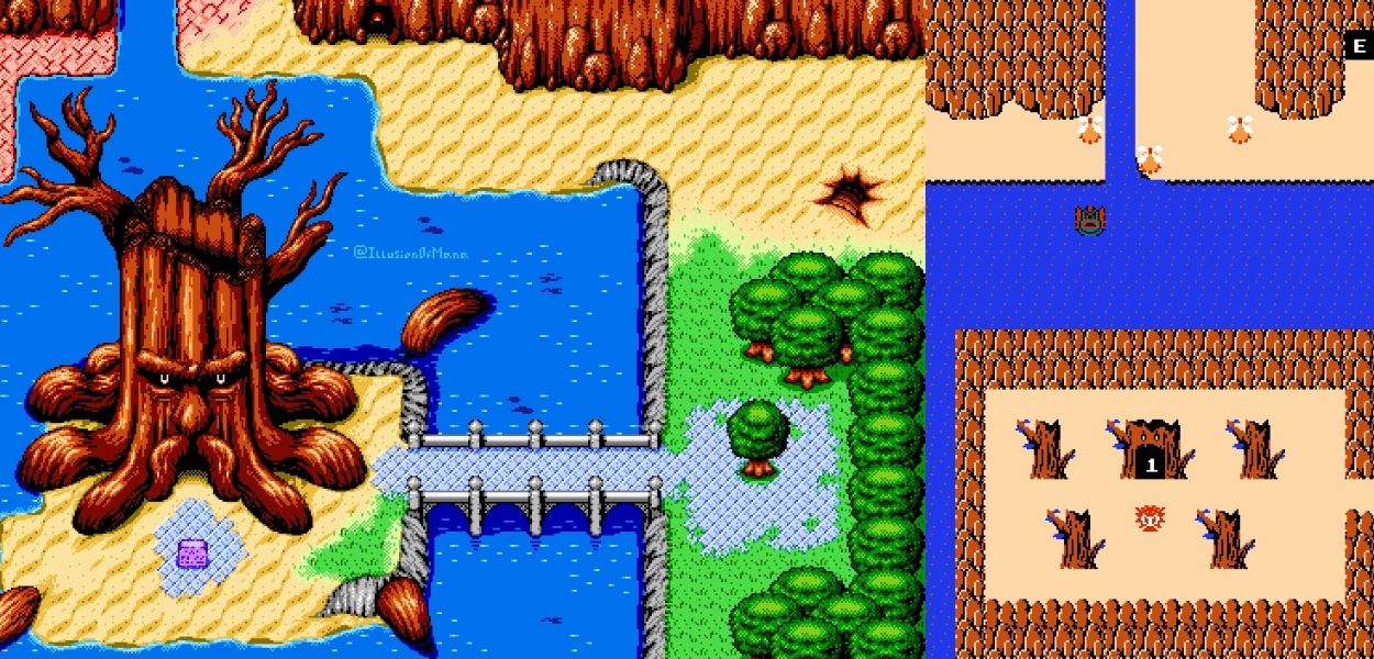 Nuova grafica per il vecchio Zelda sul NES: un progetto dei fan