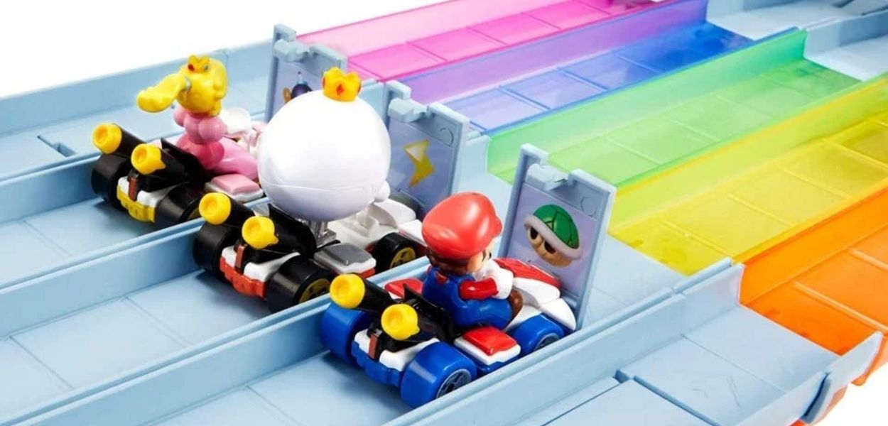 Hot Wheels sta per rilasciare la Pista Arcobaleno di Mario Kart