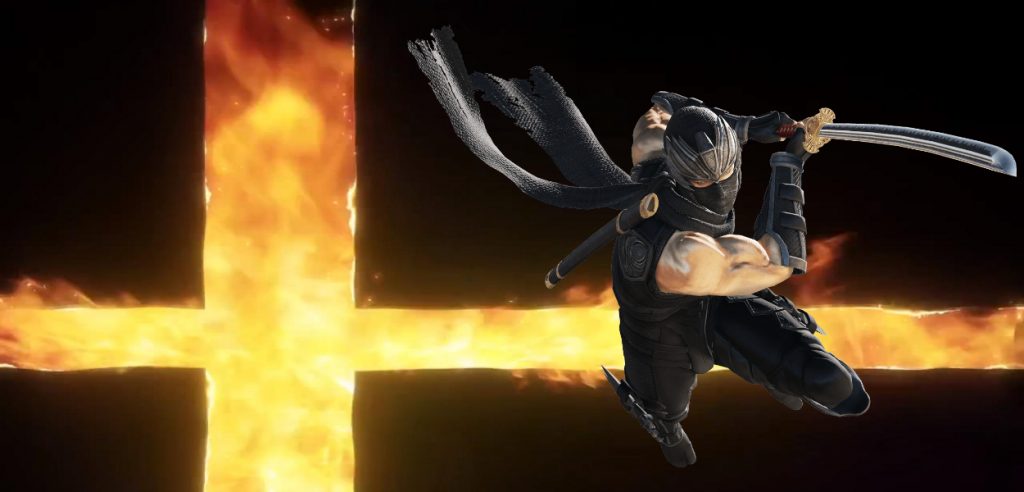 Montaggio Ryu Hayabusa in Super Smash Bros. Ultimate