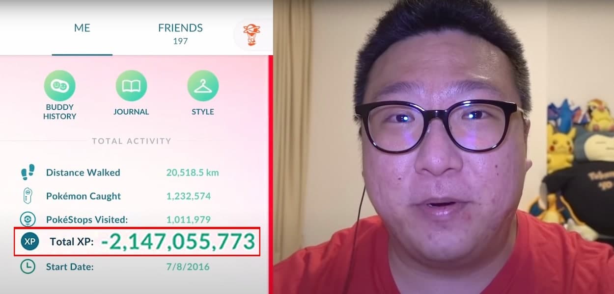 Il giocatore #1 di Pokémon GO rompe il contatore dei Punti Esperienza