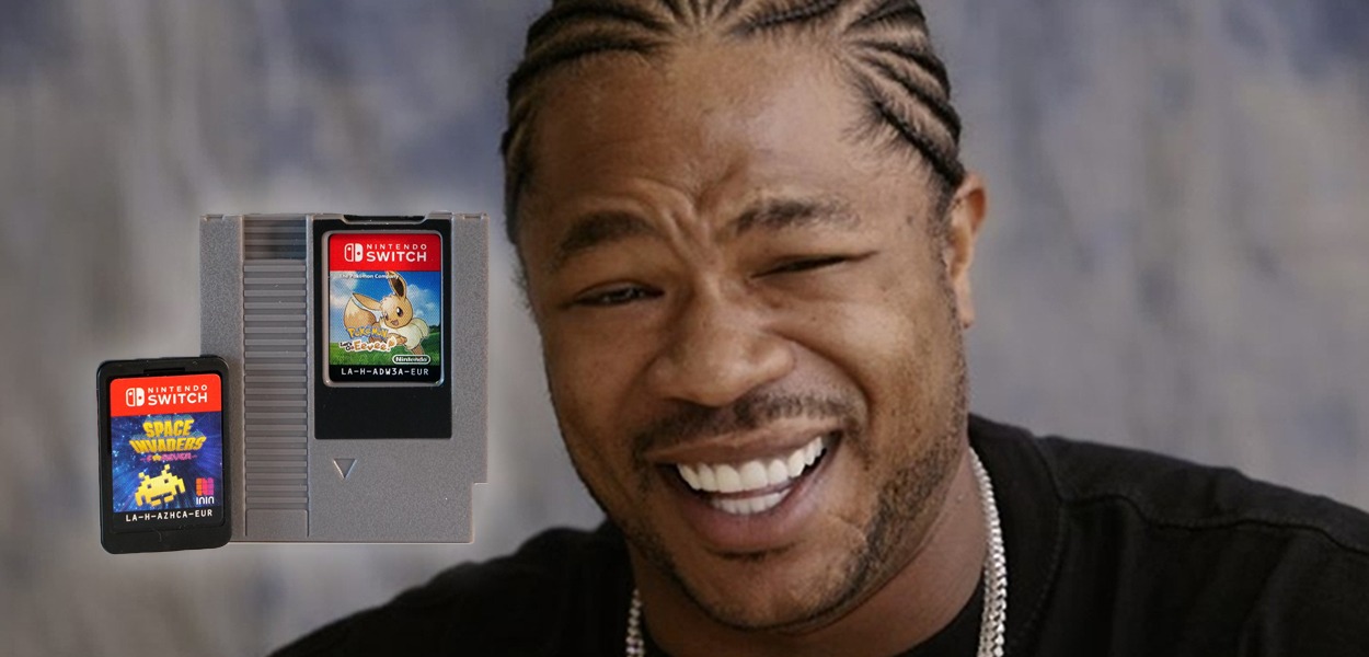 Ho saputo che ti piacciono le cartucce, quindi ho messo la tua cartuccia Switch in una NES