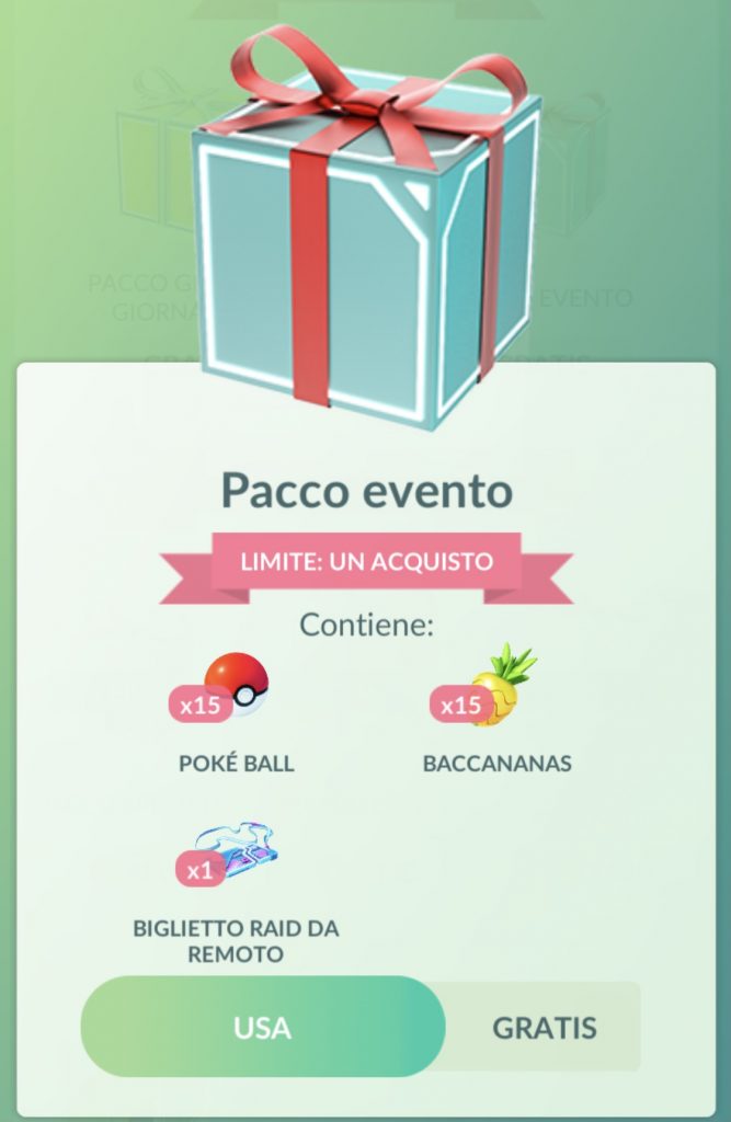 Pokémon GO biglietto raid remoto