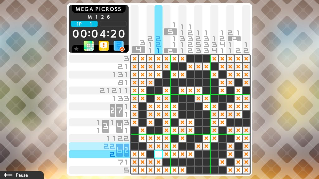 Picross S6 puzzle 1