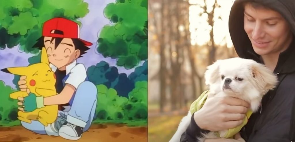 Pokémon parodia sigla immagini stock ash pikachu
