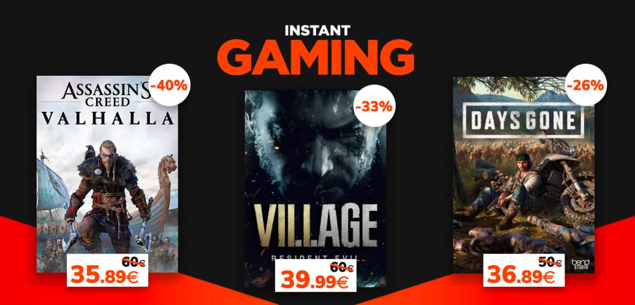 Resident Evil Village, Assassin's Creed Valhalla, Days Gone e molto altro in offerta su Instant Gaming