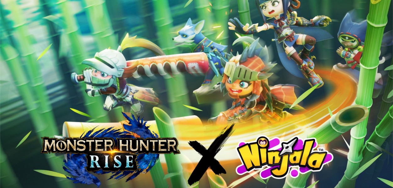 Svelata una collaborazione speciale tra Monster Hunter Rise e Ninjala