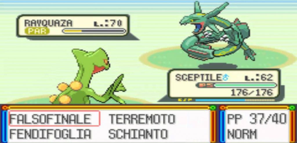Rayquaza bocca blu