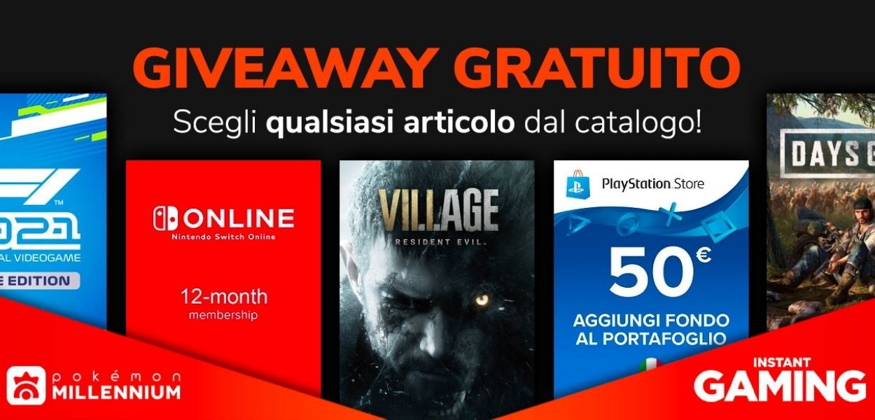 GIVEAWAY SPECIALE: ricevi gratis qualsiasi videogioco, credito o abbonamento online!