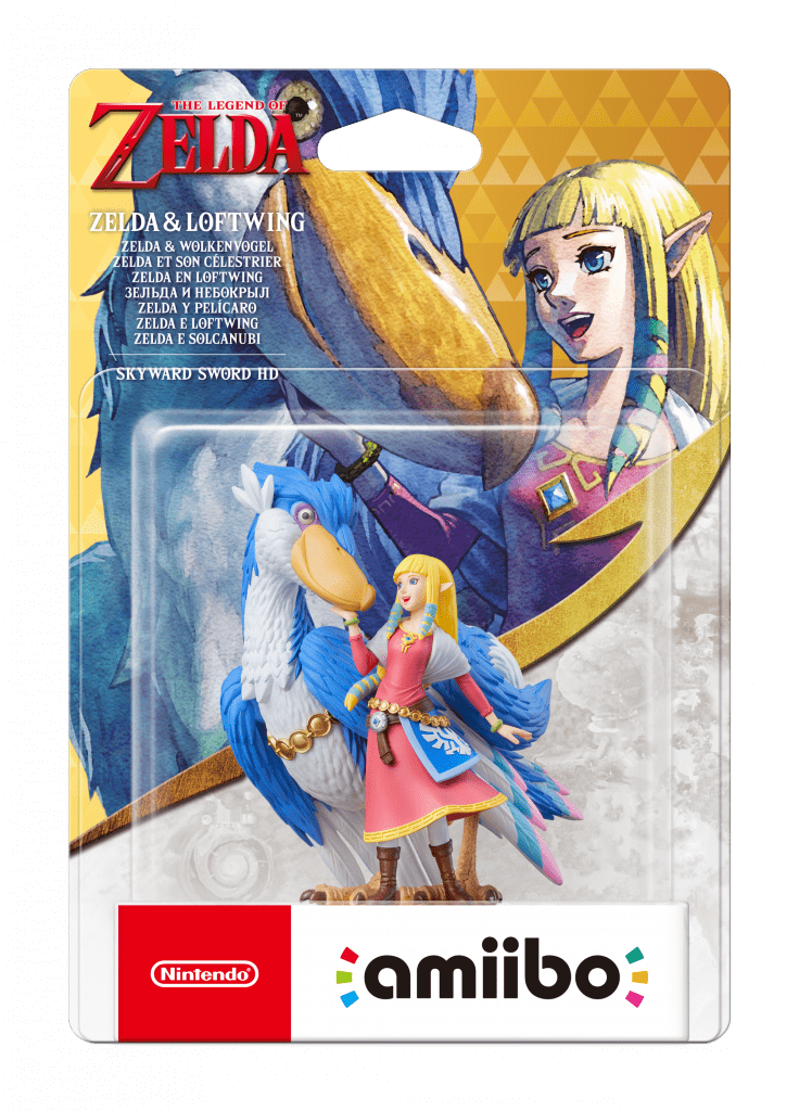 Nuovo amiibo di The Legend of Zelda: Skyward Sword HD: Zelda e il suo solcanubi.