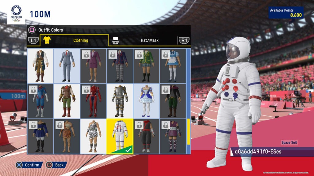 costumi videogioco olimpiadi