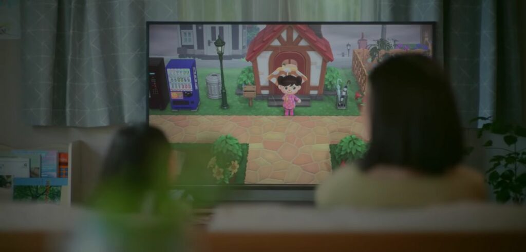Immagine estrapolata dallo spot promozionale per Animal Crossing