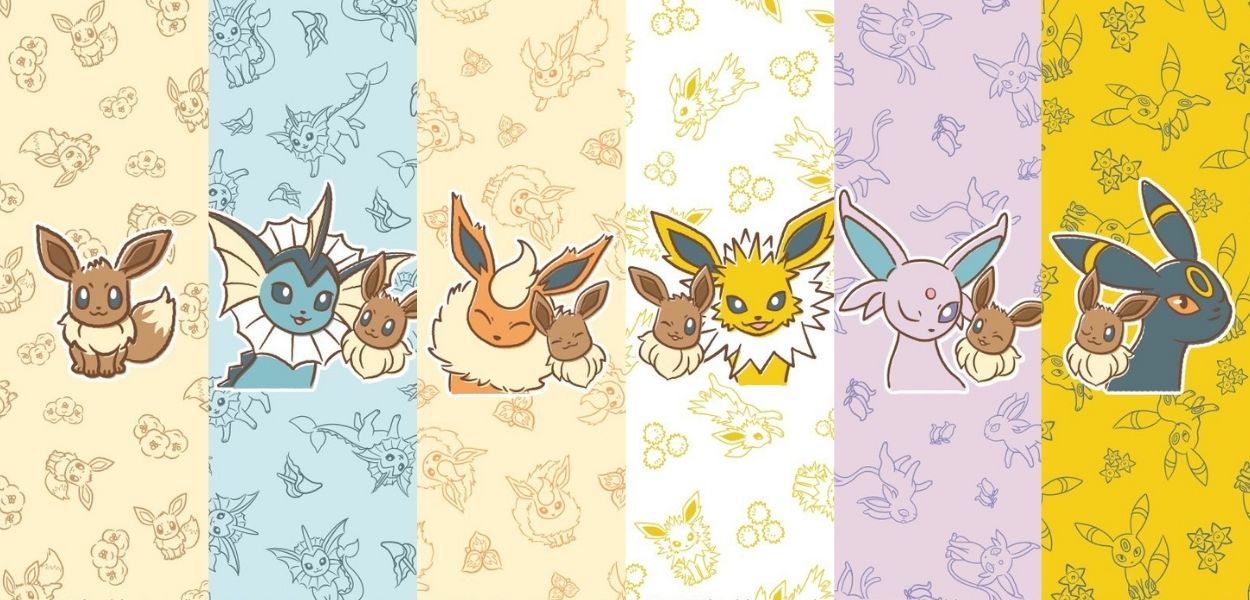 Eevee e le sue evoluzioni diventano dei bellissimi sfondi per tutti gli smartphone