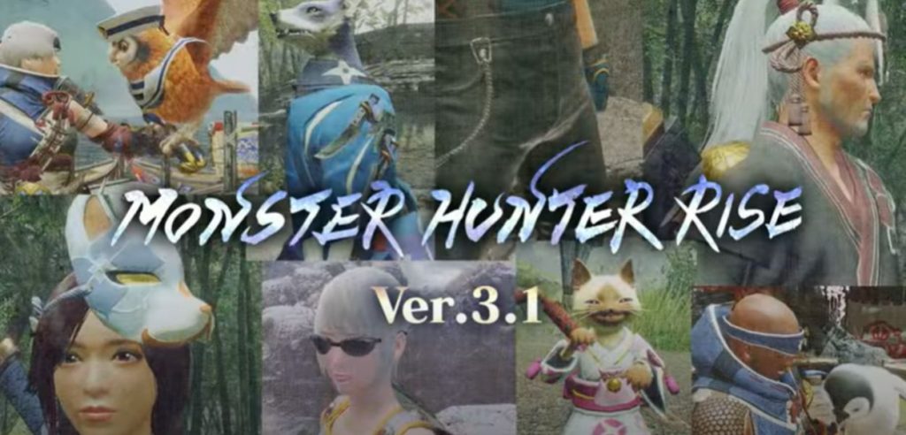 Nuovo aggiornamento 3.1 per Monster Hunter Rise