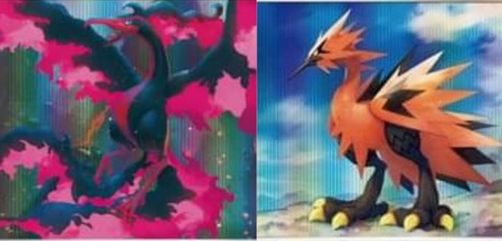 Moltres e Zapdos di Galar