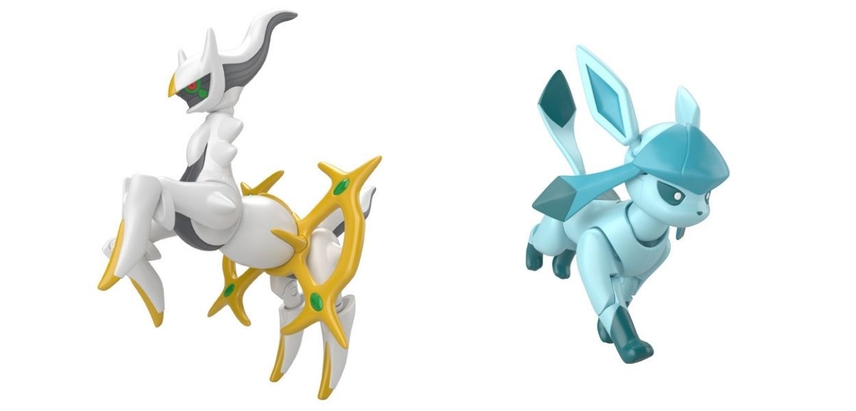 Arceus e altri Pokémon protagonisti delle action figure di Bandai