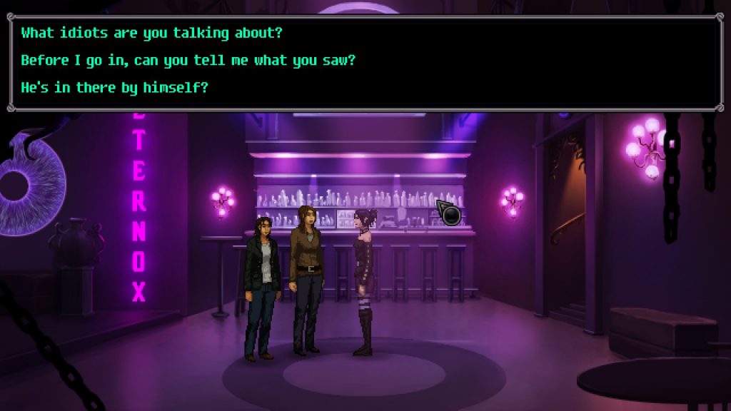 Dialoghi con possibilità di scelta in Unavowed