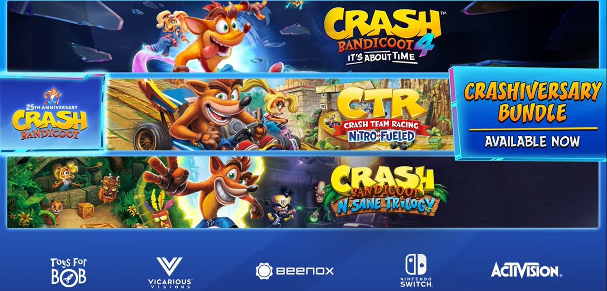 Crash Bandicoot: arriva la collection definitiva con i 4 titoli e Team Racing