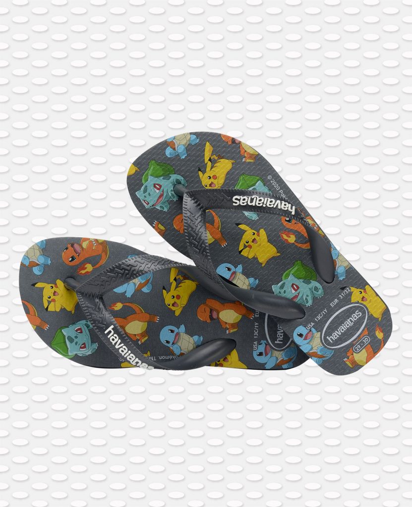 havaianas Pokémon pikachu squirtle charmander bulbasaur