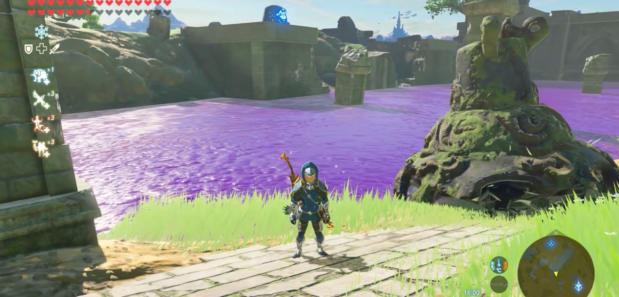 Zelda Breath of the Wild: la beta prevedeva acqua avvelenata, un fan la riporta a galla