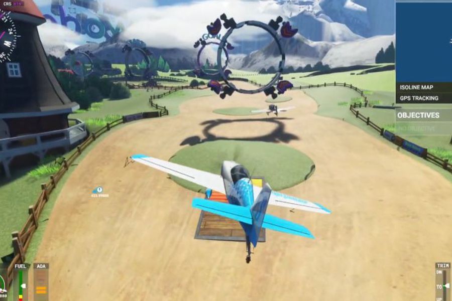 I percorsi di Mario Kart 8 in Microsoft Flight Simulator grazie a una mod.