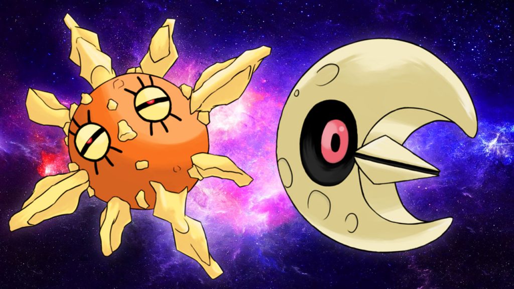 Lunatone e Solrock invadono i raid di Pokémon Spada e Scudo.