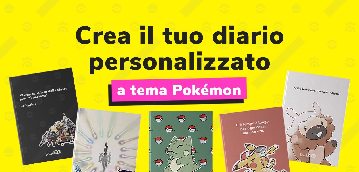 Con ScuolaZoo è possibile realizzare un diario a tema Pokémon!