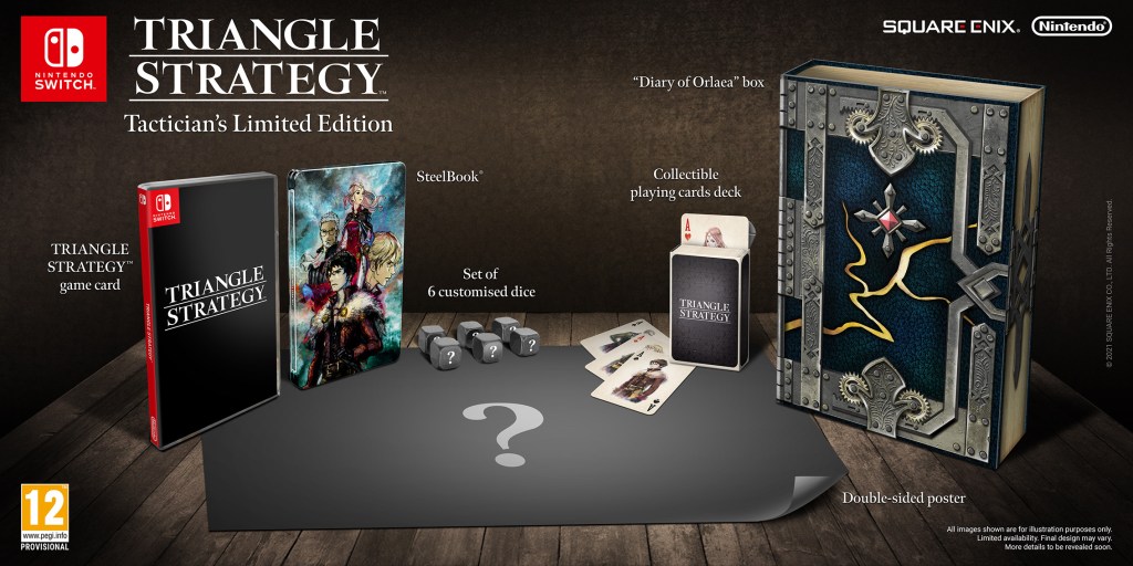 Annunciata la "Tactician's Limited Edition", edizione limitata di Triangle Strategy, in esclusiva per i giocatori europei.