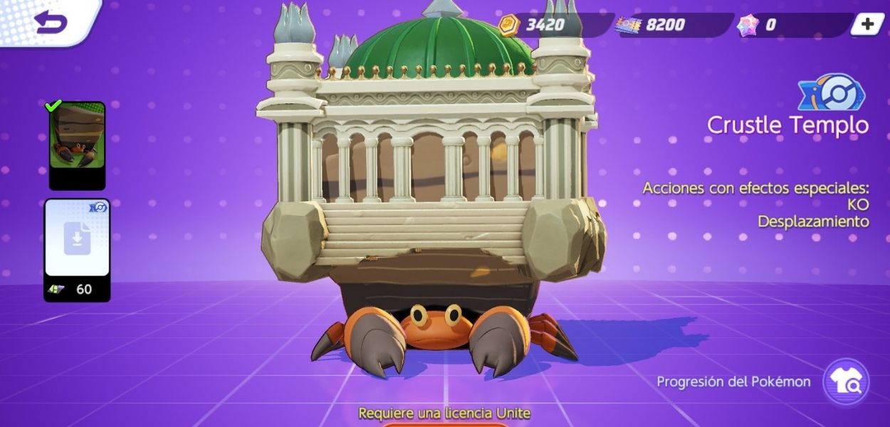 L'Holowear di Crustle è ispirato alla Lega Pokémon di Unima