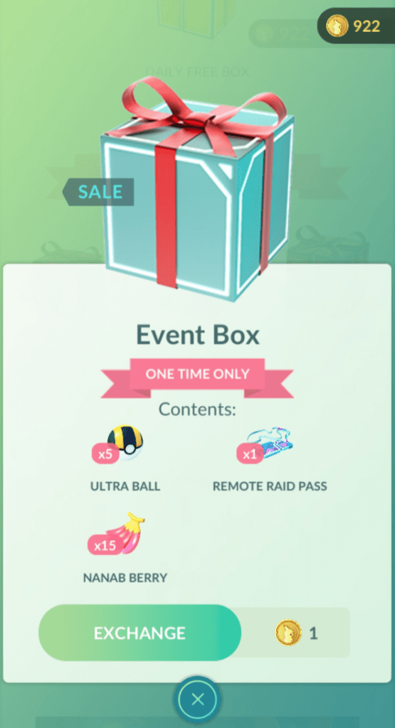 Pacco Evento Pokémon