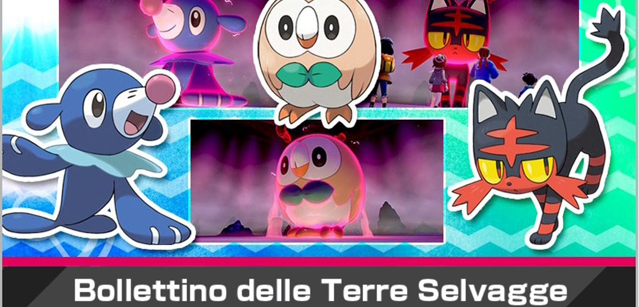 Rowlet, Litten e Popplio arrivano nei raid di Pokémon Spada e Scudo