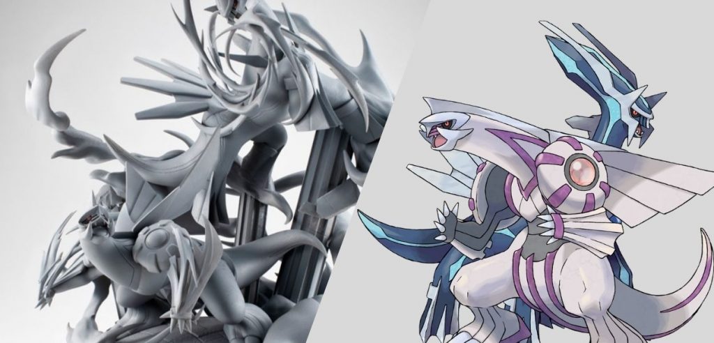 dialga palkia prototipo statua megahouse