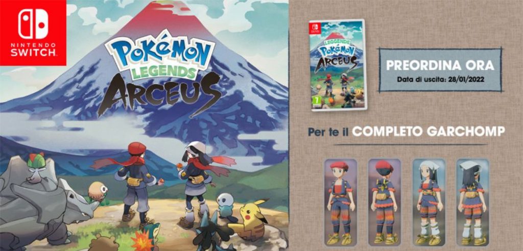 preordine leggende pokémon arceus