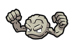 Geodude, uno dei Pokémon dei Capipalestra di Pokémon Diamante Lucente e Perla Splendente.